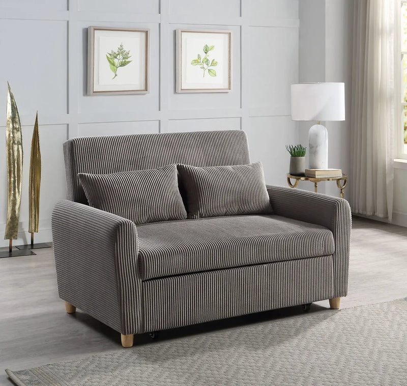 Justine - Convertible Sleeper Loveseat - Brown by Unique Piece Furniture