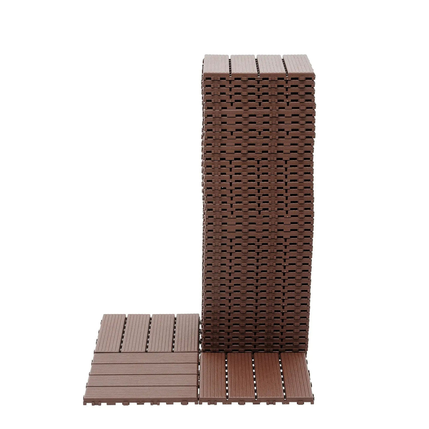 Interlocking Plastic Deck Tiles, Waterproof Outdoor / Indoor Patio Flooring by HouseOfZazla