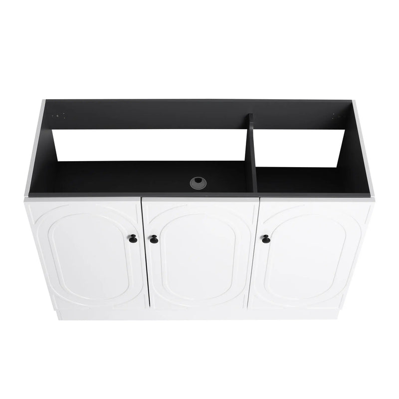 Contemporary Freestanding Bathroom Vanity With Resin Sink & Soft-Close Cabinet Doors by HouseOfZazla