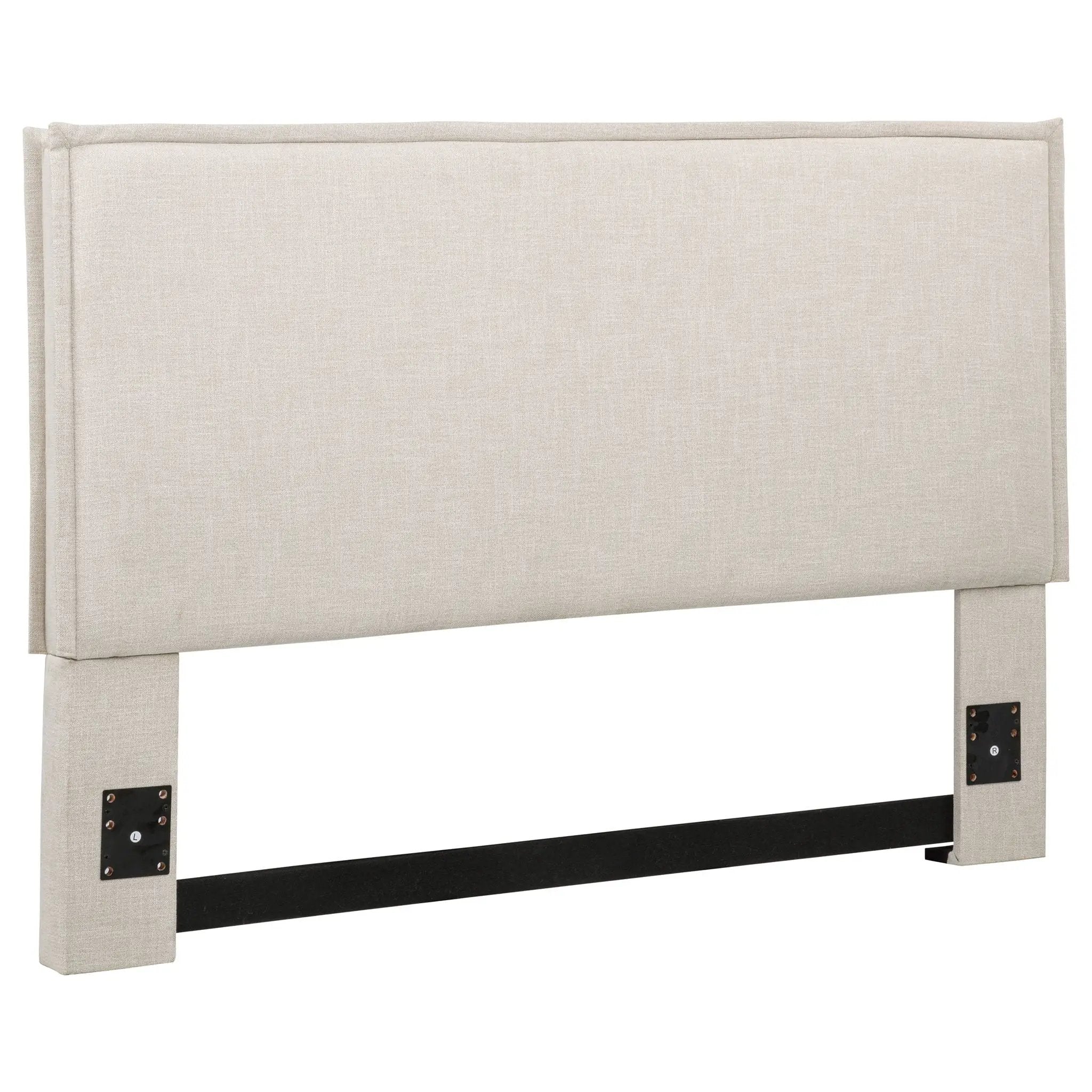 Izzy Upholstered Queen or Full Panel Headboard Sand by Unique Piece Furniture