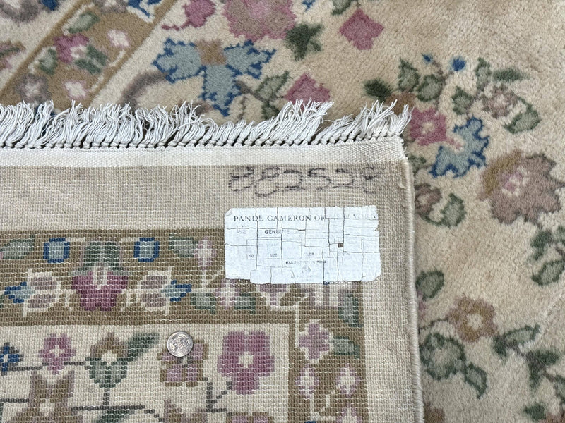 Indo Persian Rug 12x15, Palace Sized Carpet, Oversized Wool Handmade Rug, Kerman Rug, Semi Open Field, Pande Cameron Rug, Beige by Jewel Rugs