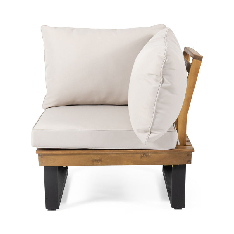 Sebastian Hand Crafted 4 Piece Sofa Set with Water Resistant Cushions by HouseOfZazla