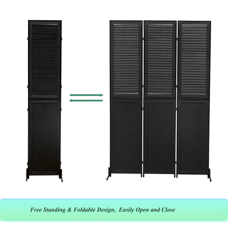 Rustic 3 Panel Room Dividers And Folding Privacy Screen by Unique Piece Furniture