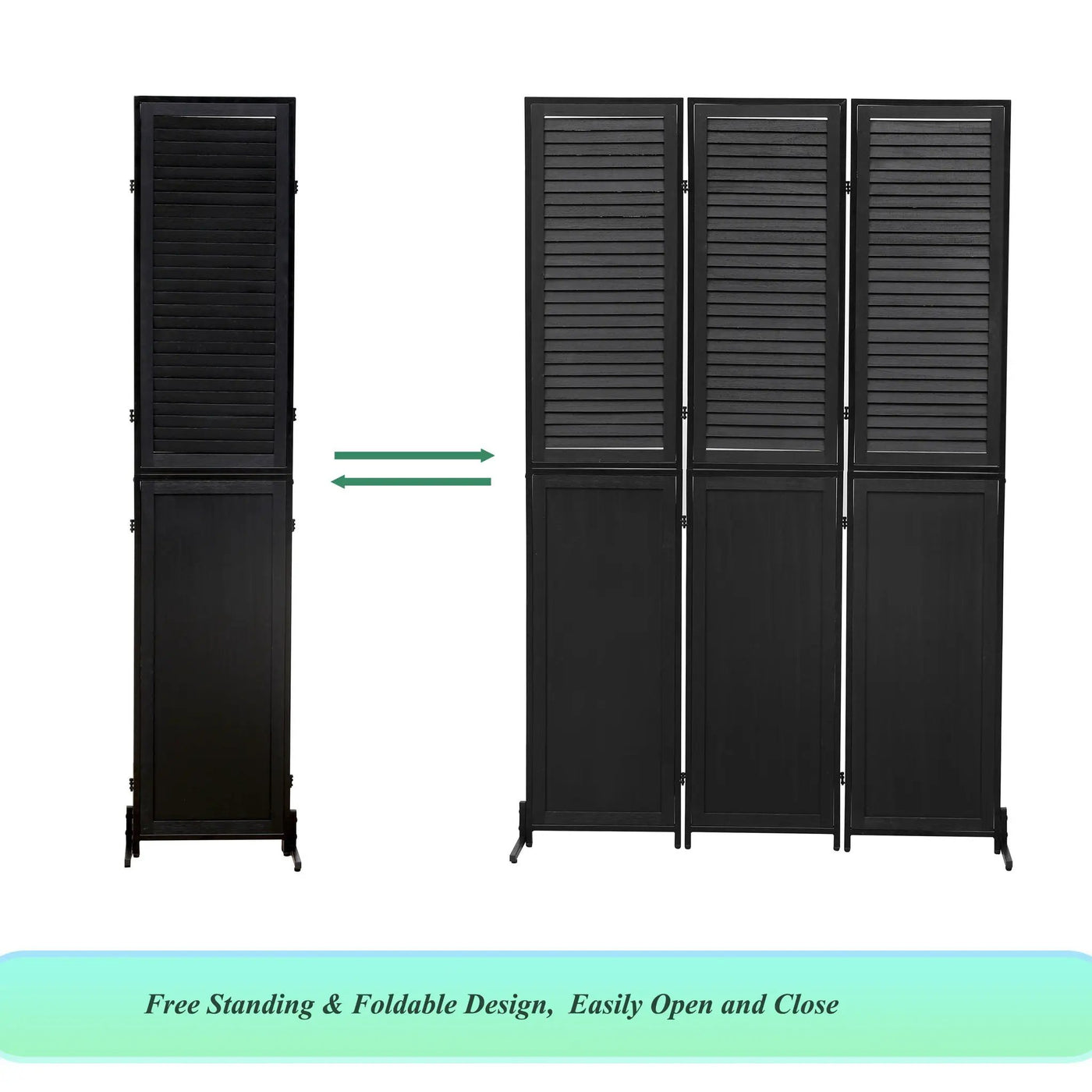 Rustic 3 Panel Room Dividers And Folding Privacy Screen by Unique Piece Furniture