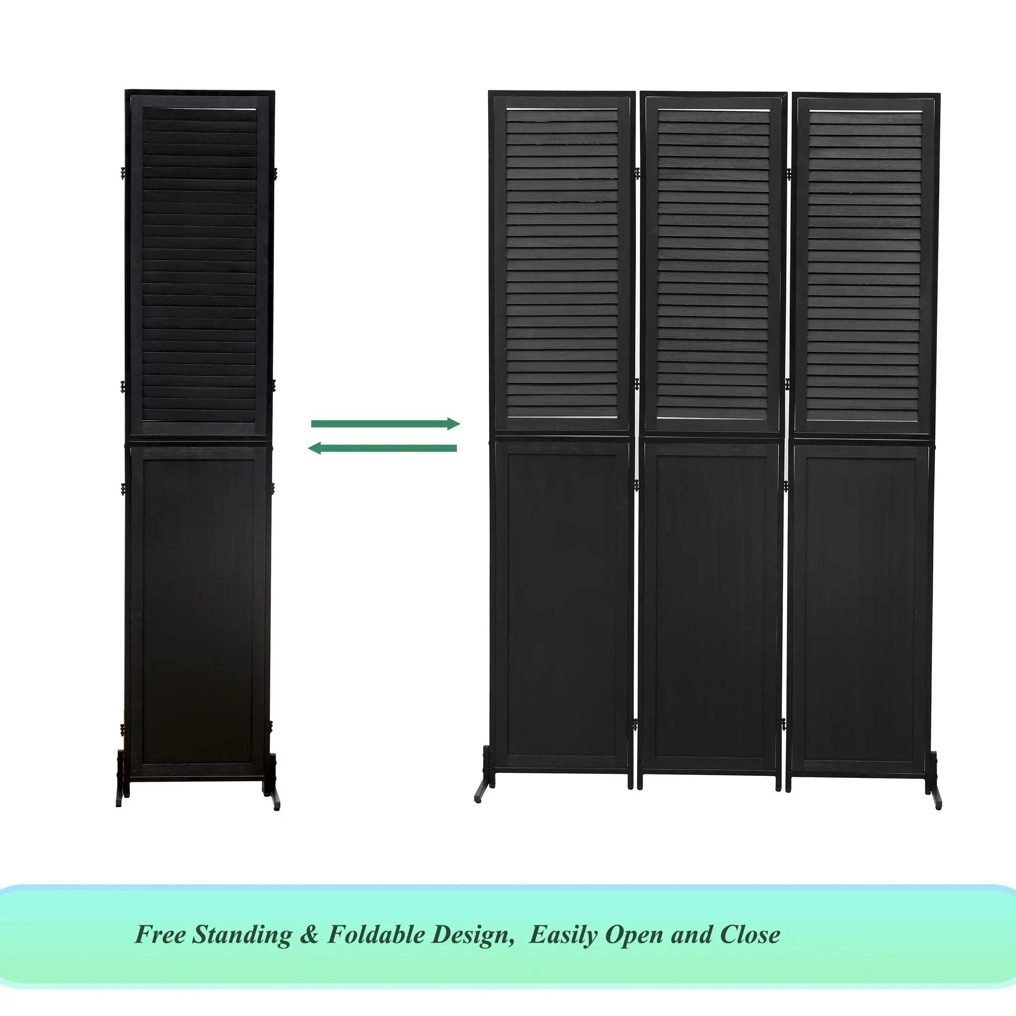 Rustic 3 Panel Room Dividers And Folding Privacy Screen by Unique Piece Furniture
