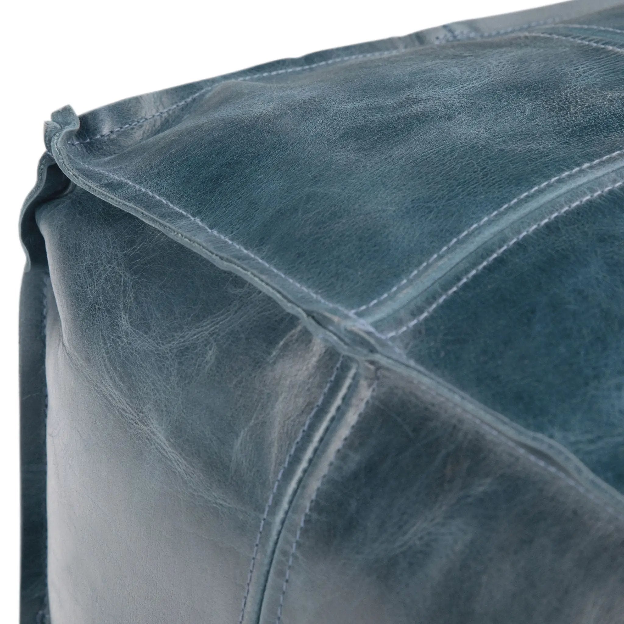 Manning - Square Pouf - Teal by HouseOfZazla