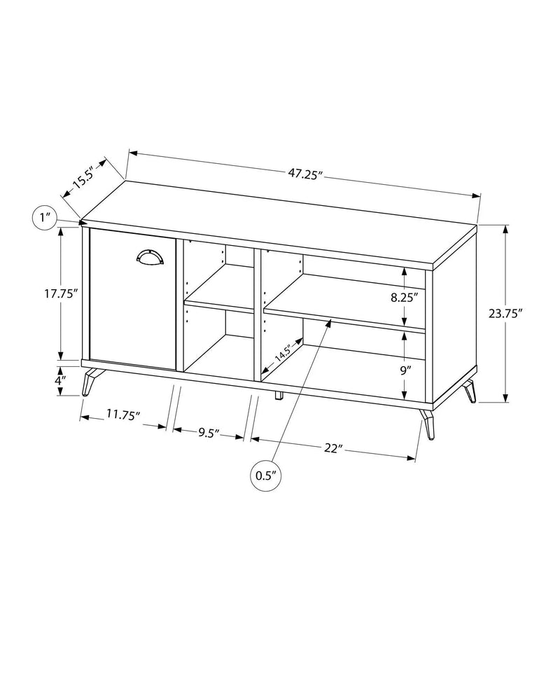 Contemporary TV Stand Console with Storage Cabinet by HouseOfZazla