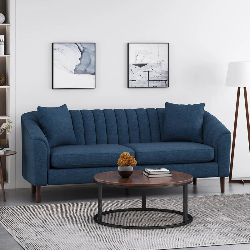 Contemporary 3 Seater Sofa With Accents by HouseOfZazla