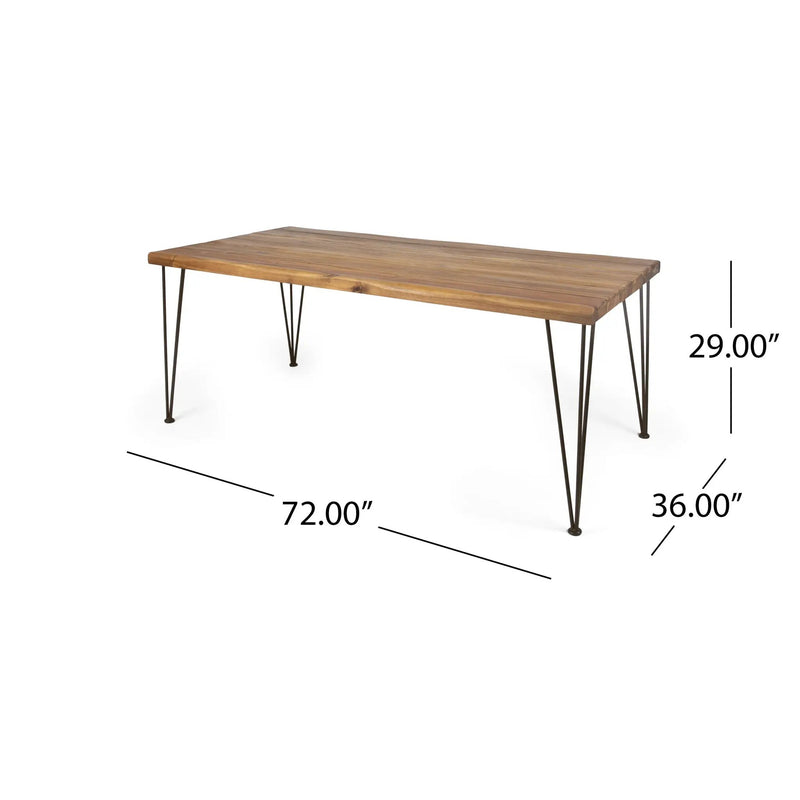7 Pieces Acacia Wood Outdoor Dining Set by HouseOfZazla