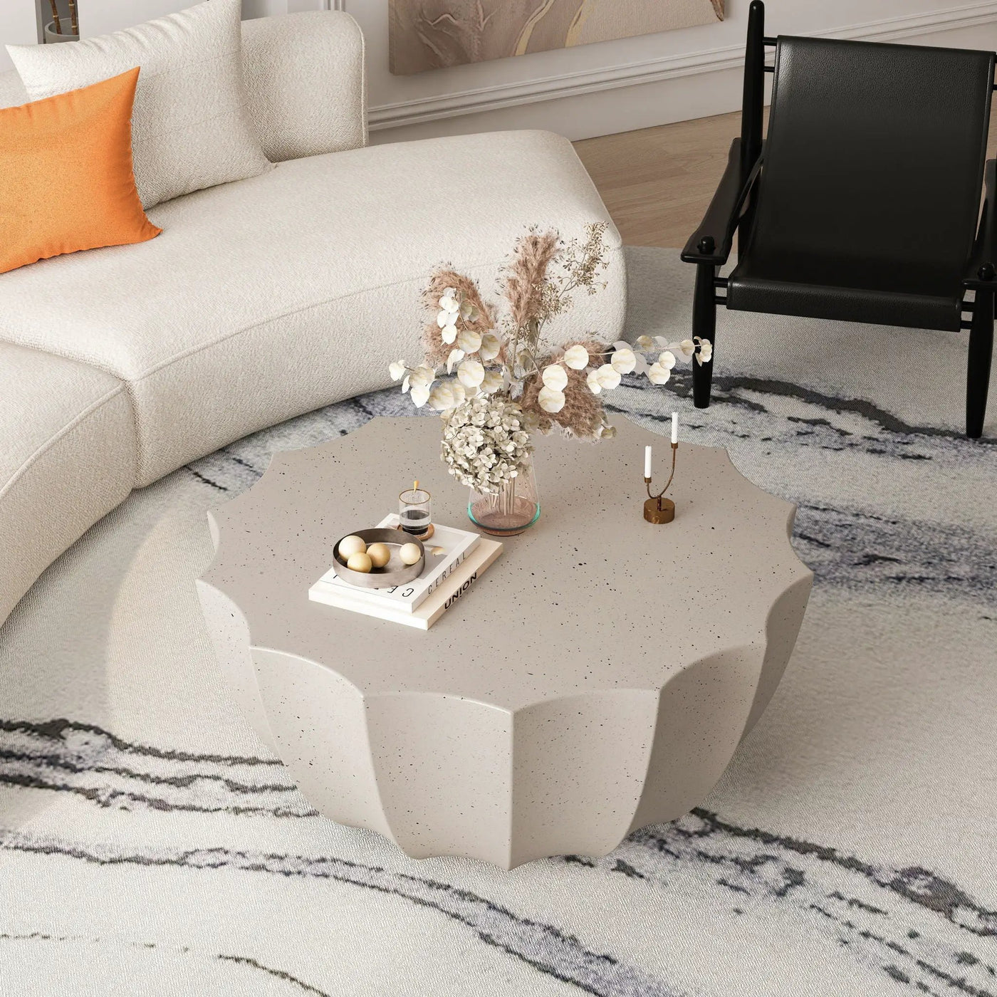 Modern Round Coffee Table For Indoor / Outdoor by Unique Piece Furniture