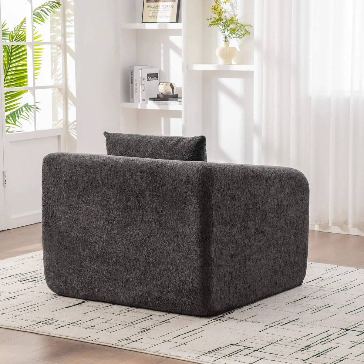 40" Foldable Single Sofa Bed with Armrest & Backrest by HouseOfZazla