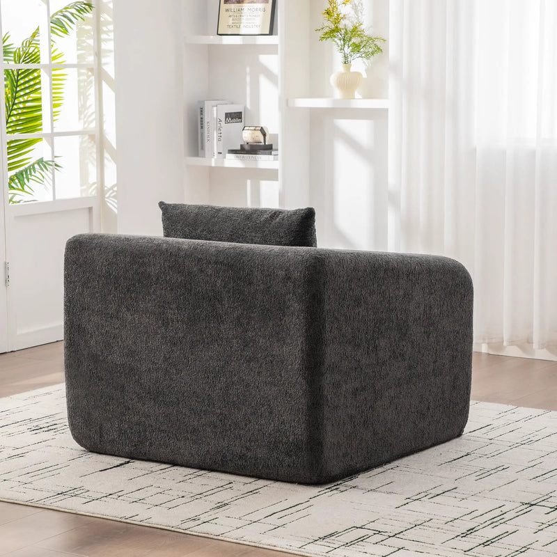 40" Foldable Single Sofa Bed with Armrest & Backrest by HouseOfZazla