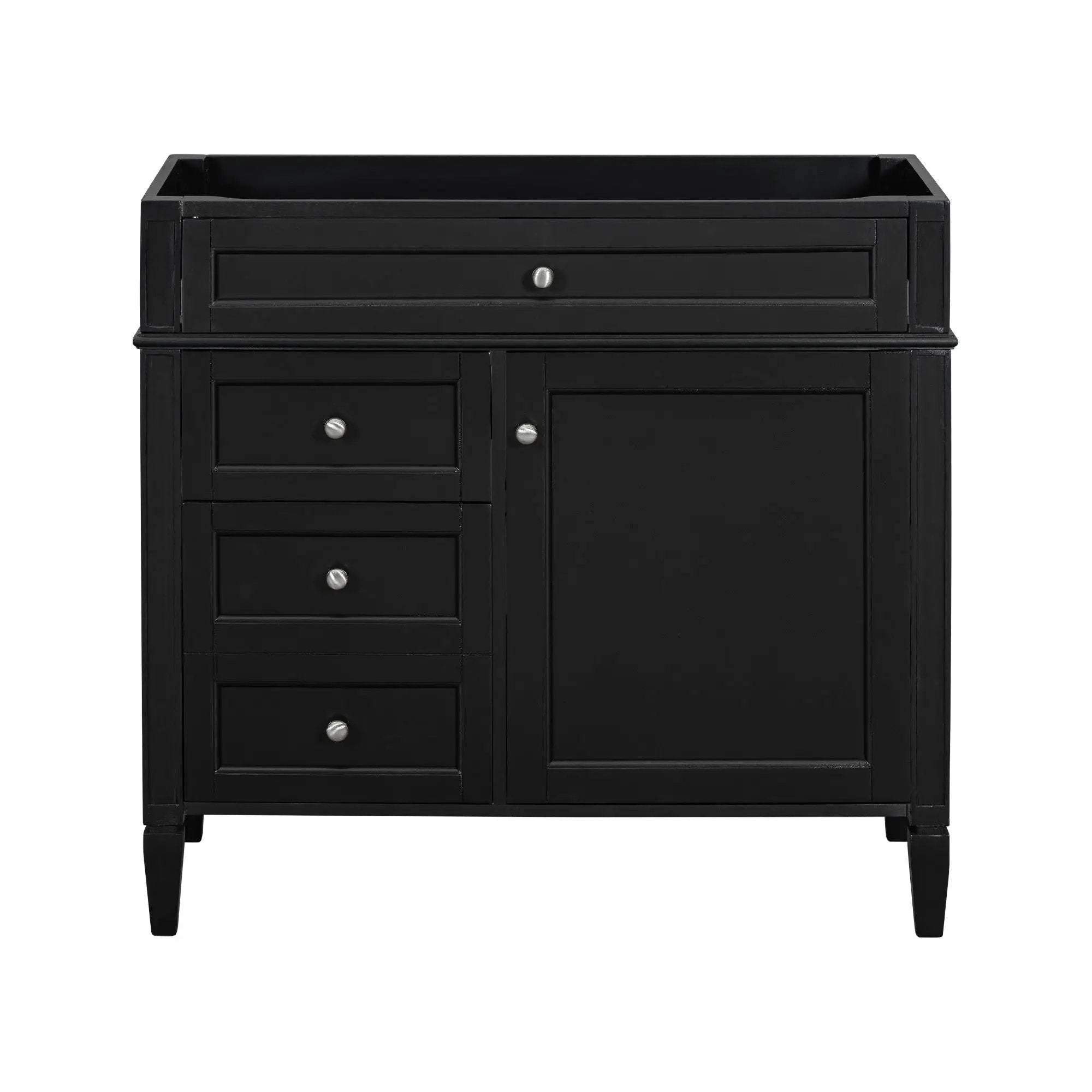 Bathroom Vanity With 2 Drawers And Tip-Out Drawer, Storage Cabinet by HouseOfZazla