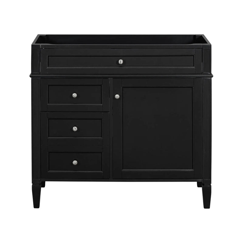 Bathroom Vanity With 2 Drawers And Tip-Out Drawer, Storage Cabinet by HouseOfZazla