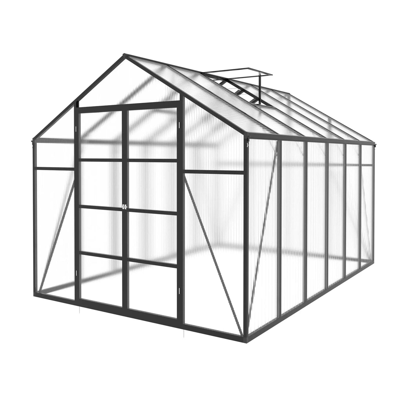 Gain Height Windproof Aluminum Greenhouse with Raised Base by HouseOfZazla