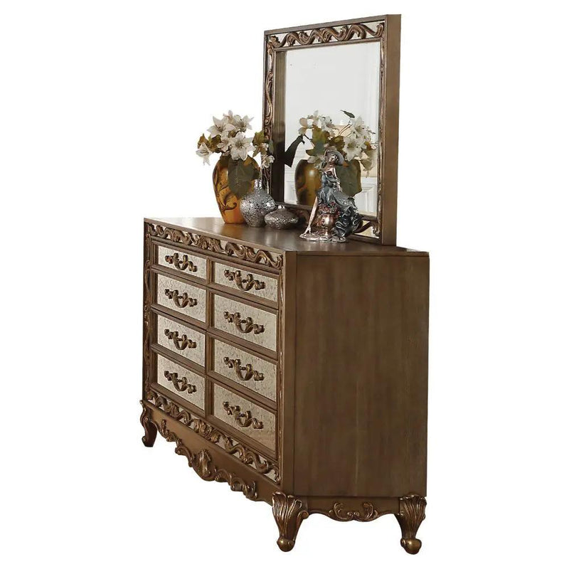 Orianne - Mirror - Antique Gold by Unique Piece Furniture