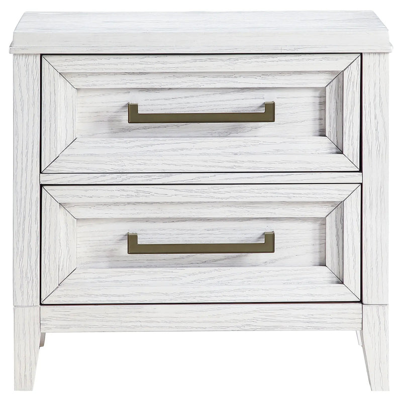 Avril - 2 Drawer Nightstand - White by HouseOfZazla