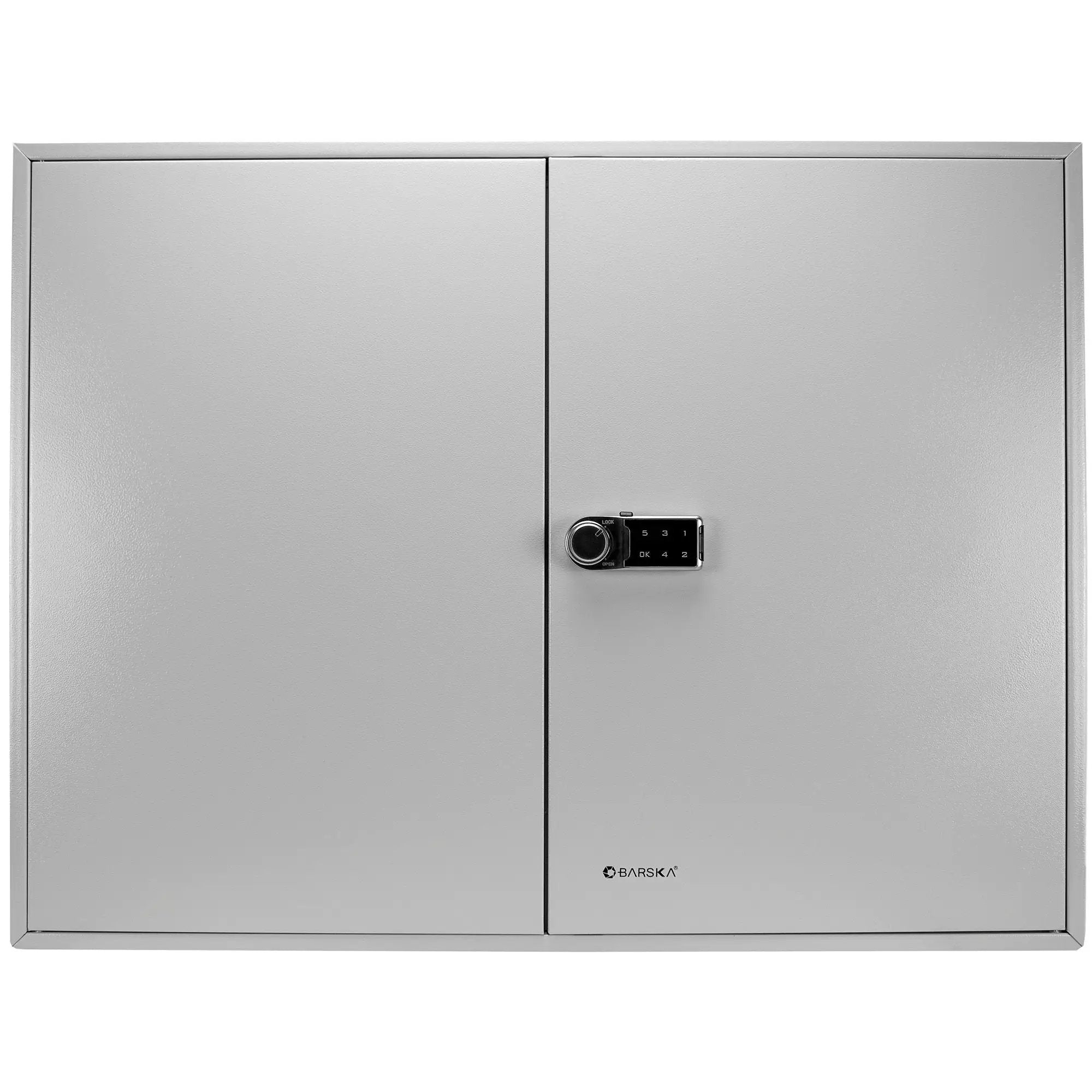 400 Keys Adjustable Key Lock Box With Digital Lock - Gray by Unique Piece Furniture
