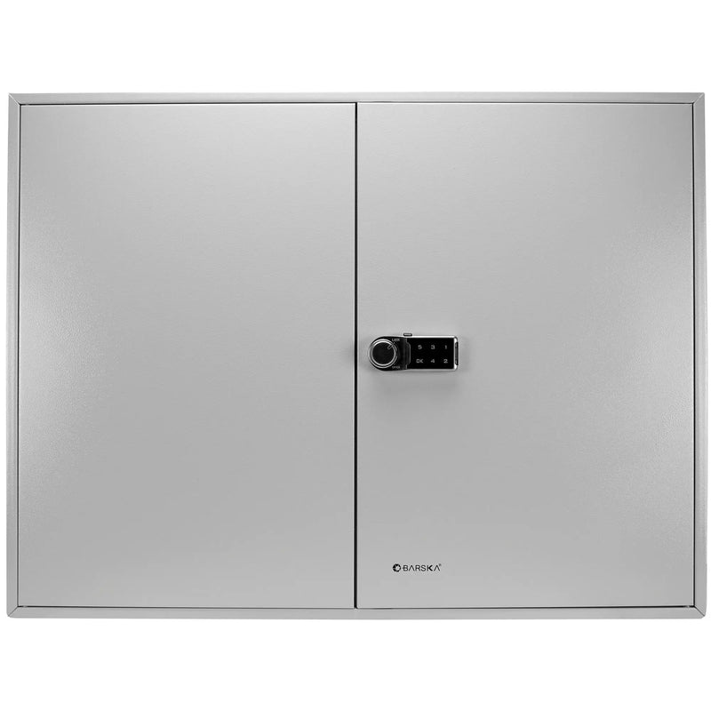400 Keys Adjustable Key Lock Box With Digital Lock - Gray by Unique Piece Furniture
