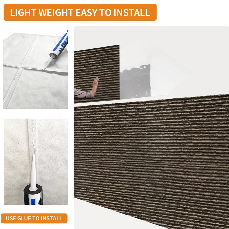 3D Faux Stone Wall Panels - 12 PCS PU Wainscoting, photo 10 of 10