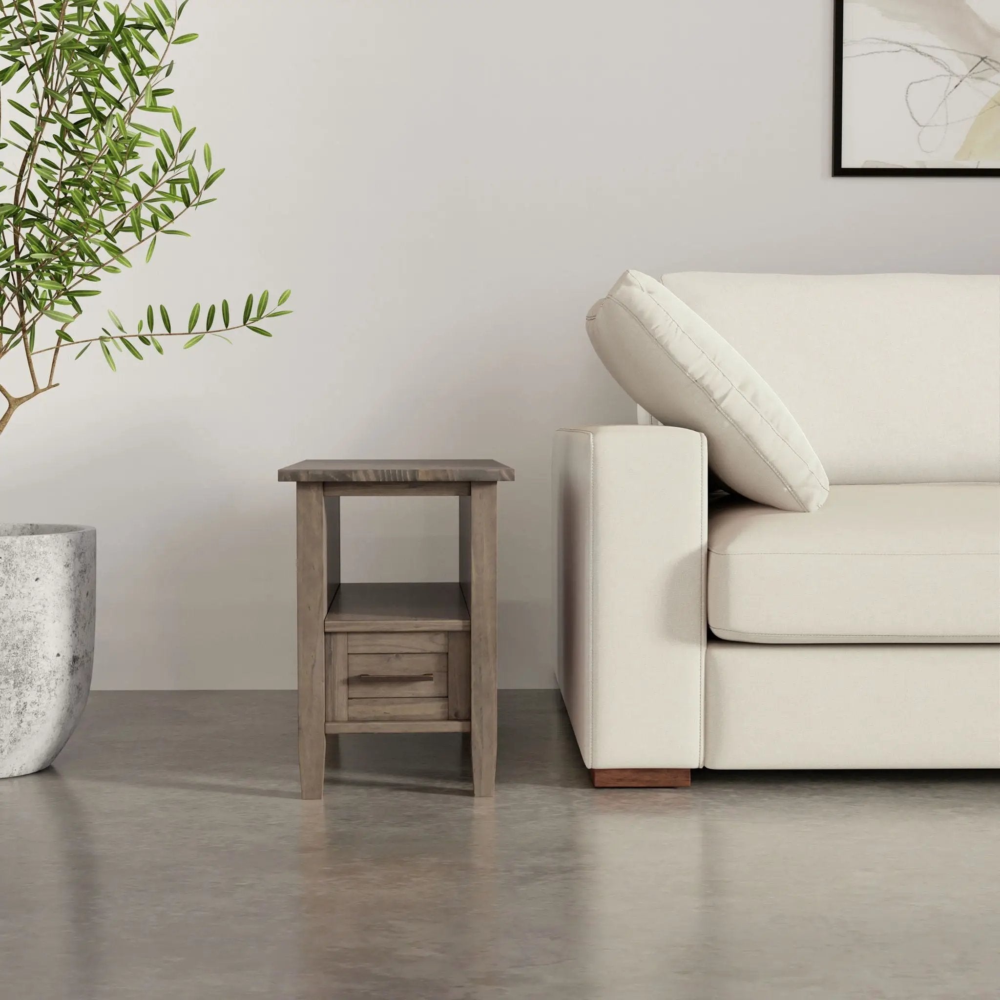 Ela - Narrow End Table - Brown by Unique Piece Furniture
