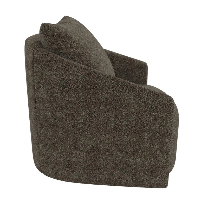 Swivel Accent Chair - Brown Gray by HouseOfZazla