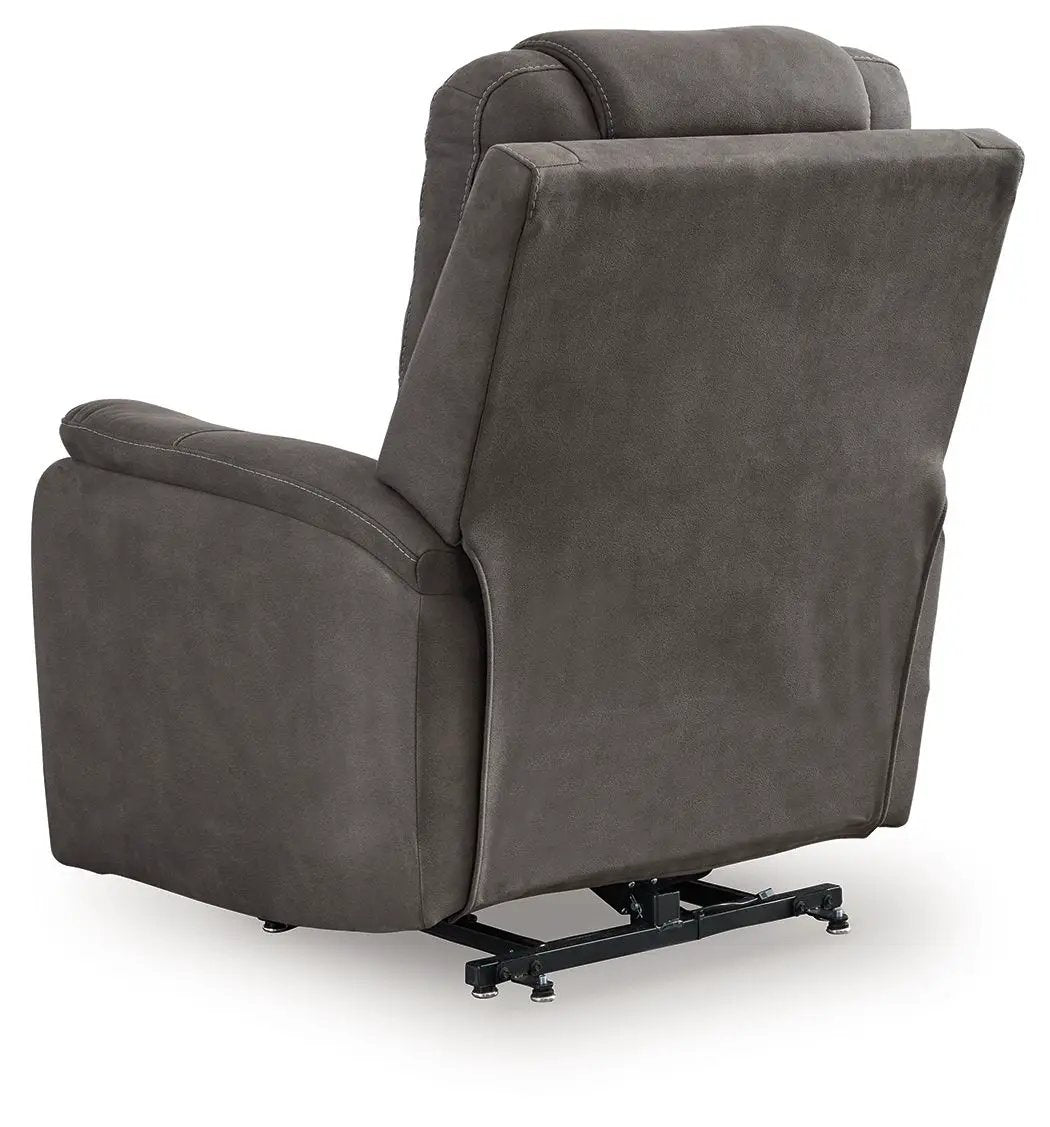 Snowfield - Power Lift Recliner - Gunmetal by Unique Piece Furniture