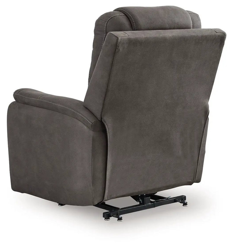 Snowfield - Power Lift Recliner - Gunmetal by Unique Piece Furniture