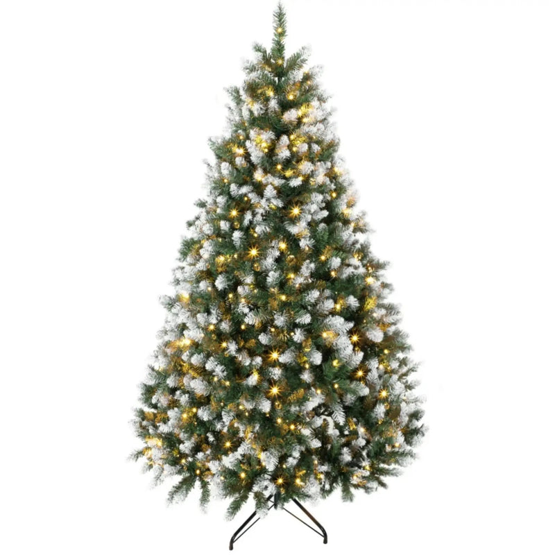 7.5 ft Pre-Lit Artificial Christmas Tree by HouseOfZazla