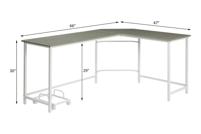 Bambina - Computer Desk - Gray & White by Unique Piece Furniture