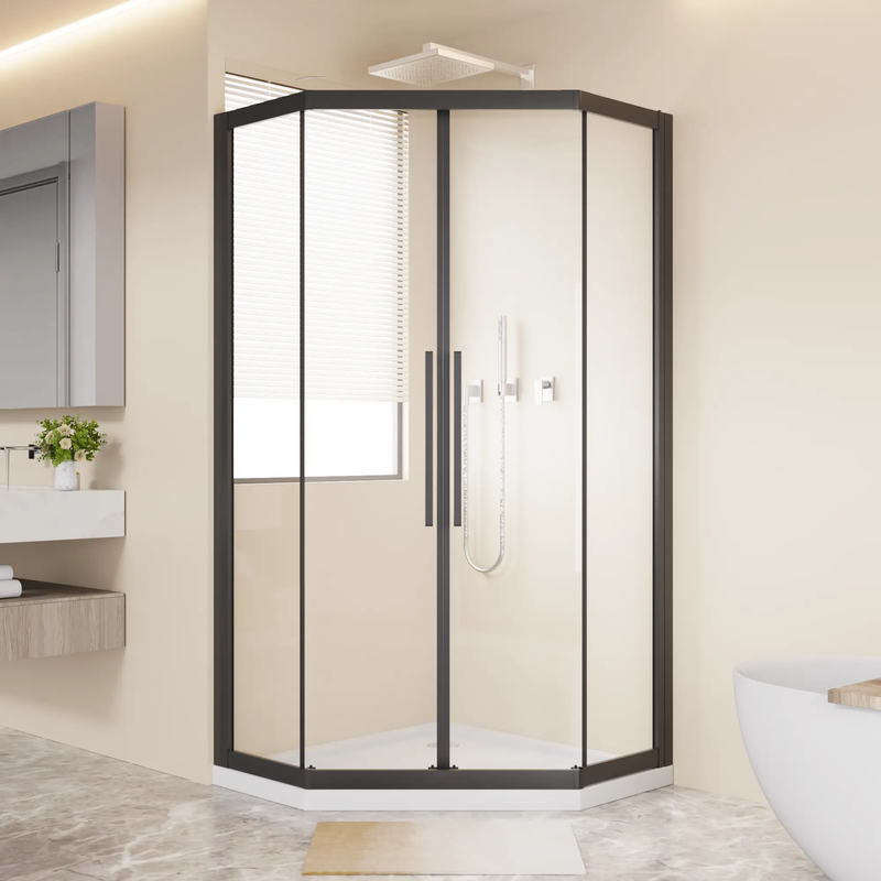 Neo-Angle Sliding Shower Enclosure 36"x72" by HouseOfZazla