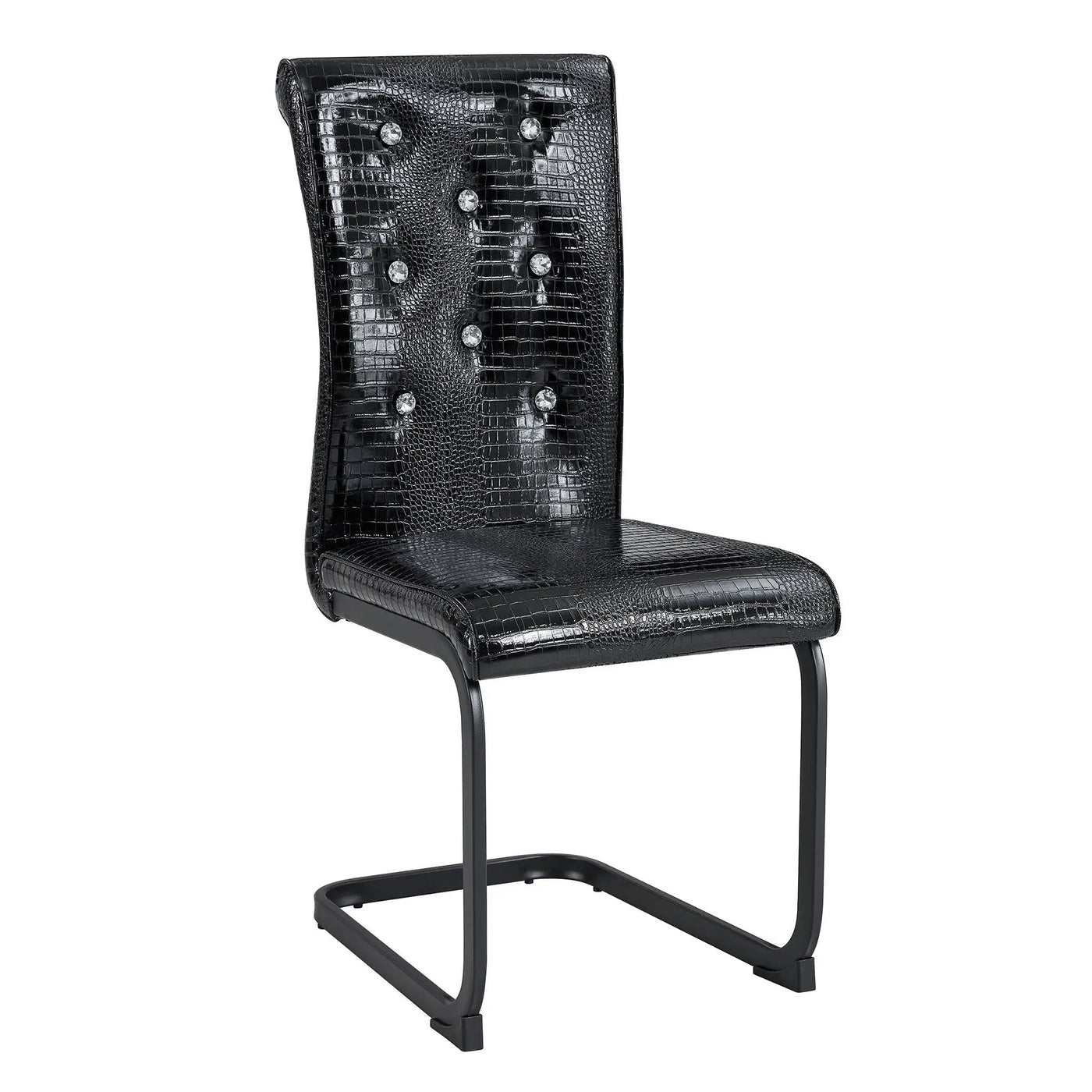 Alligator Skin Upholstered Dining Chairs by Unique Piece Furniture