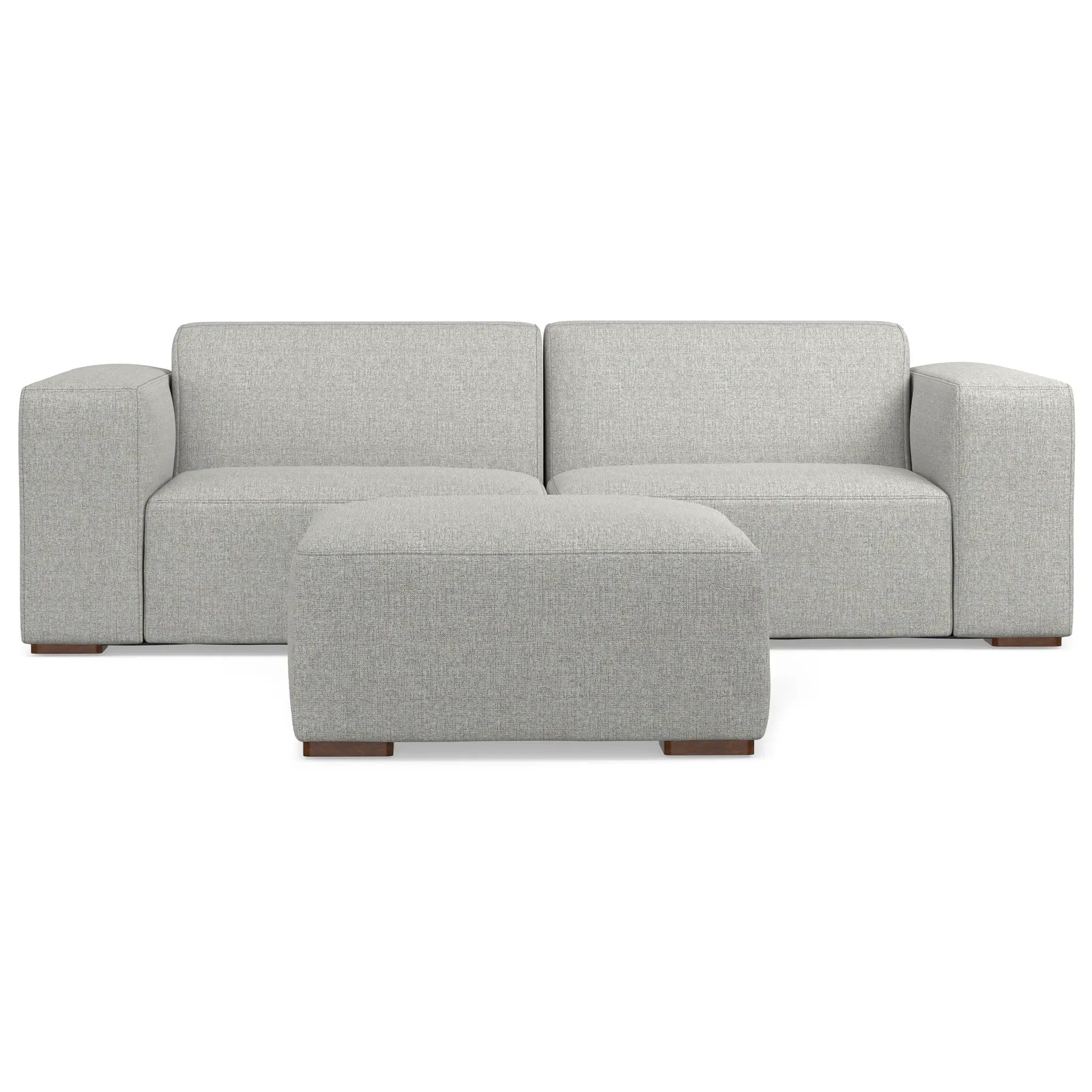 Rex - Handcrafted Sectional Sofa And Ottoman by HouseOfZazla