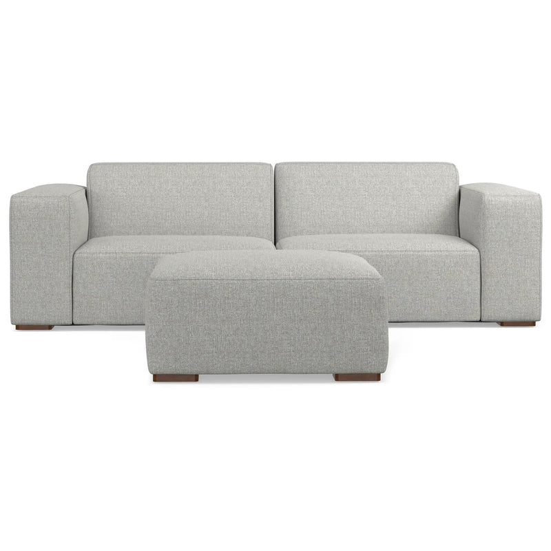 Rex - Handcrafted Sectional Sofa And Ottoman by HouseOfZazla