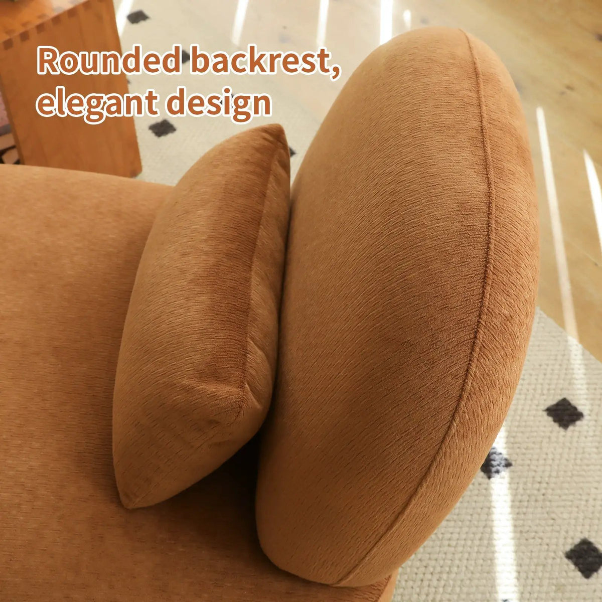 Cute Accent Chair with Solid Wood Legs by HouseOfZazla