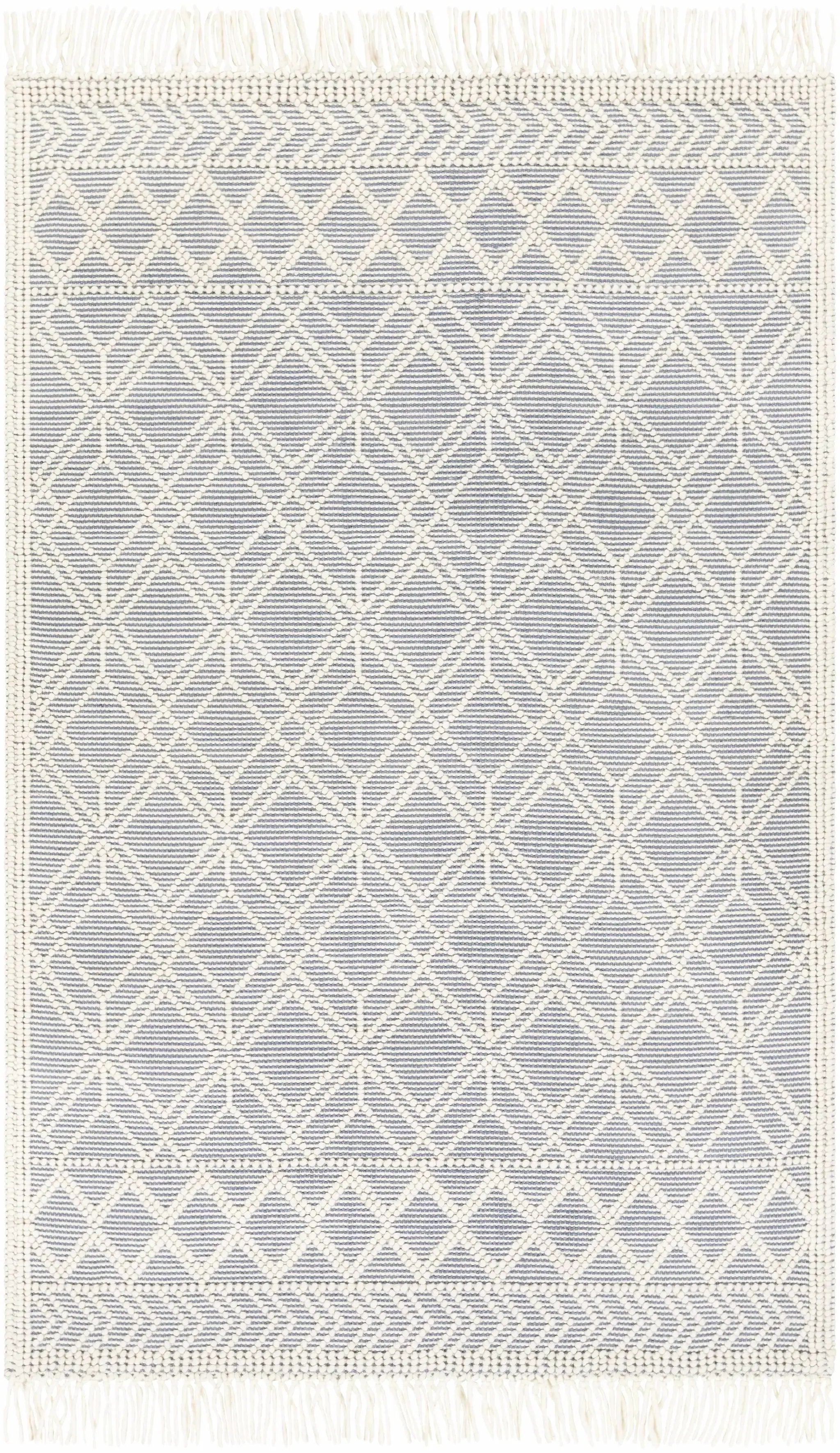 Ramsbury Ivory & Blue Area Rug by Hauteloom