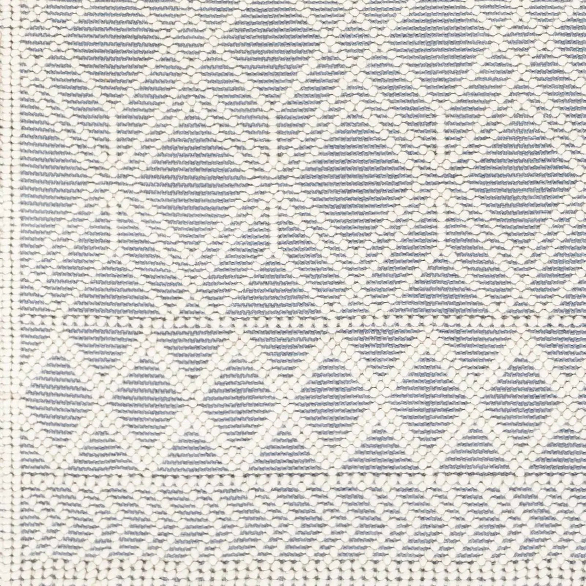 Ramsbury Ivory & Blue Area Rug, sample swatch