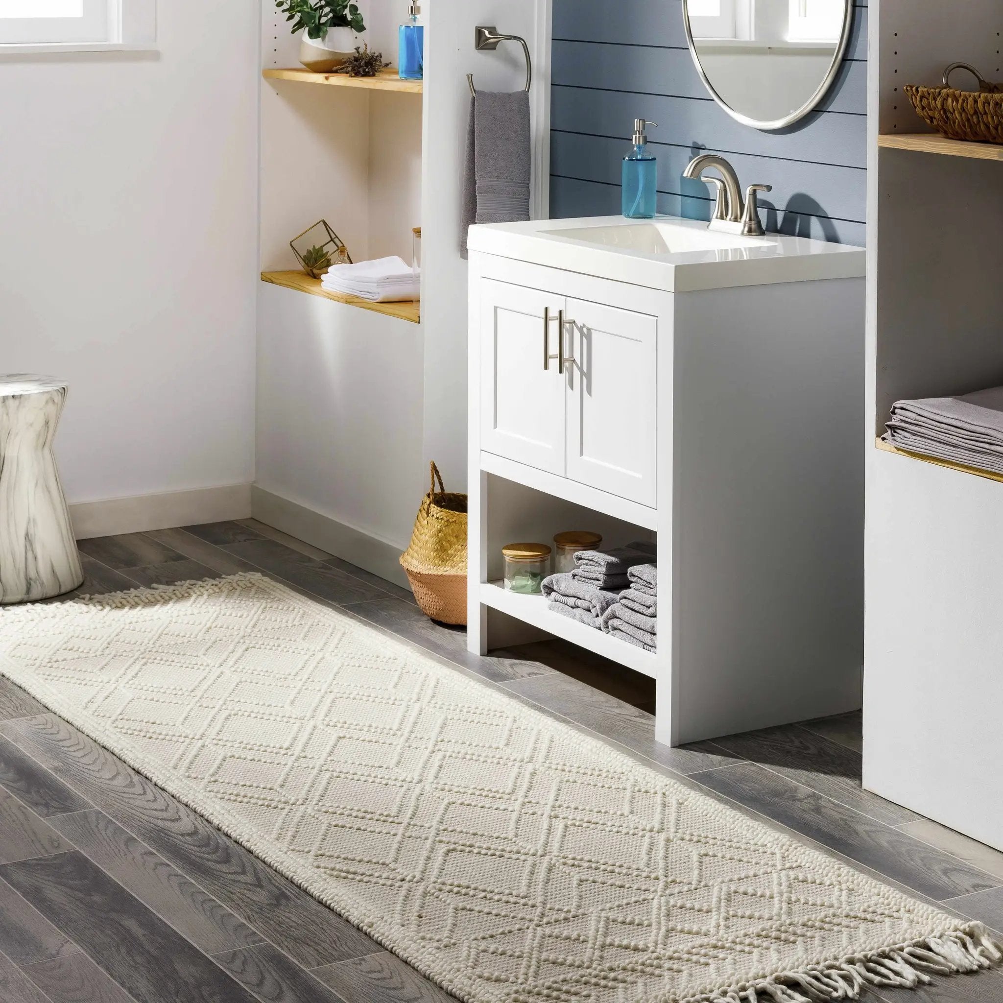Ramsbury Beige Area Rug by Hauteloom