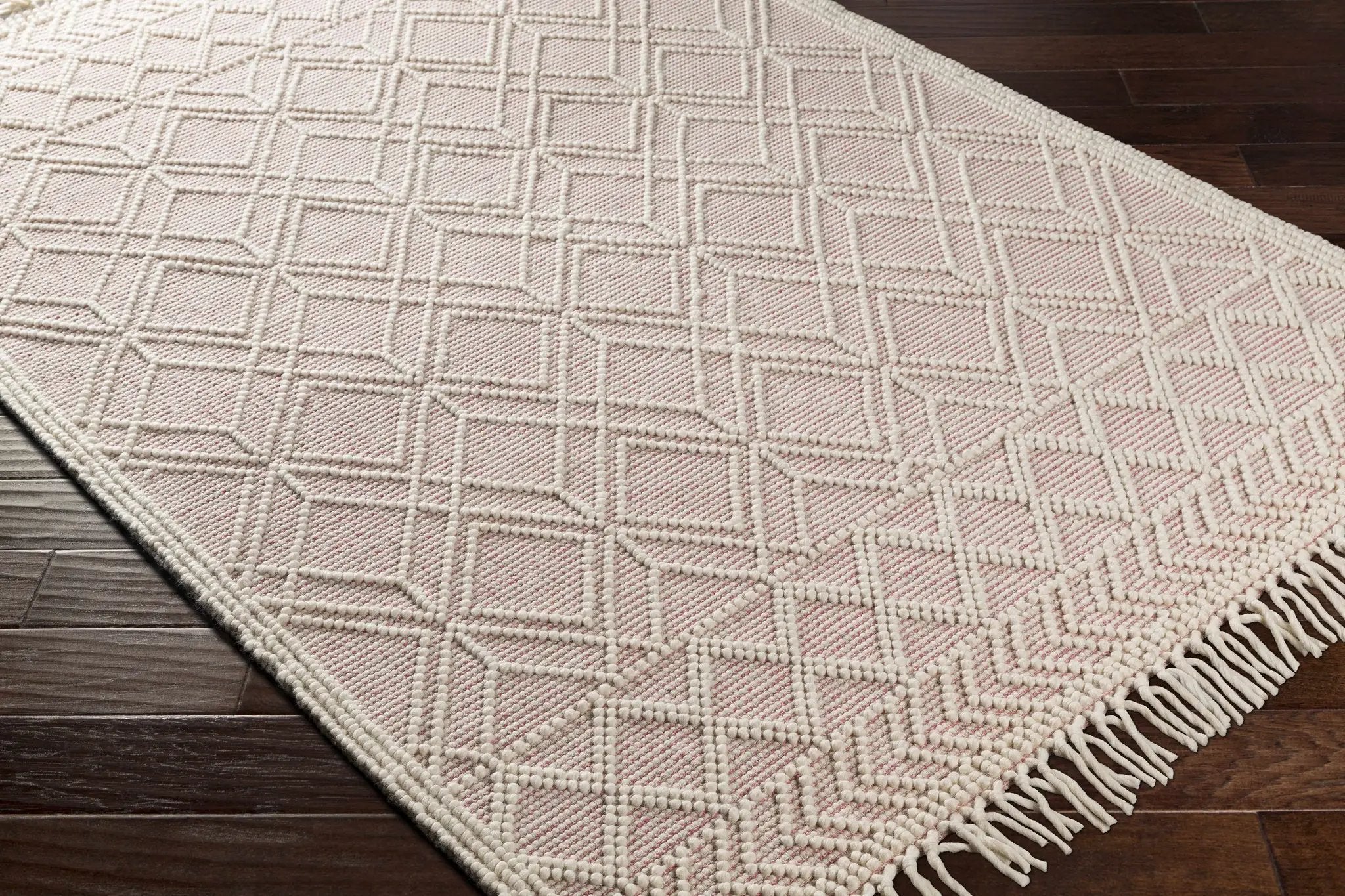 Ramsbury Pink Area Rug by Hauteloom