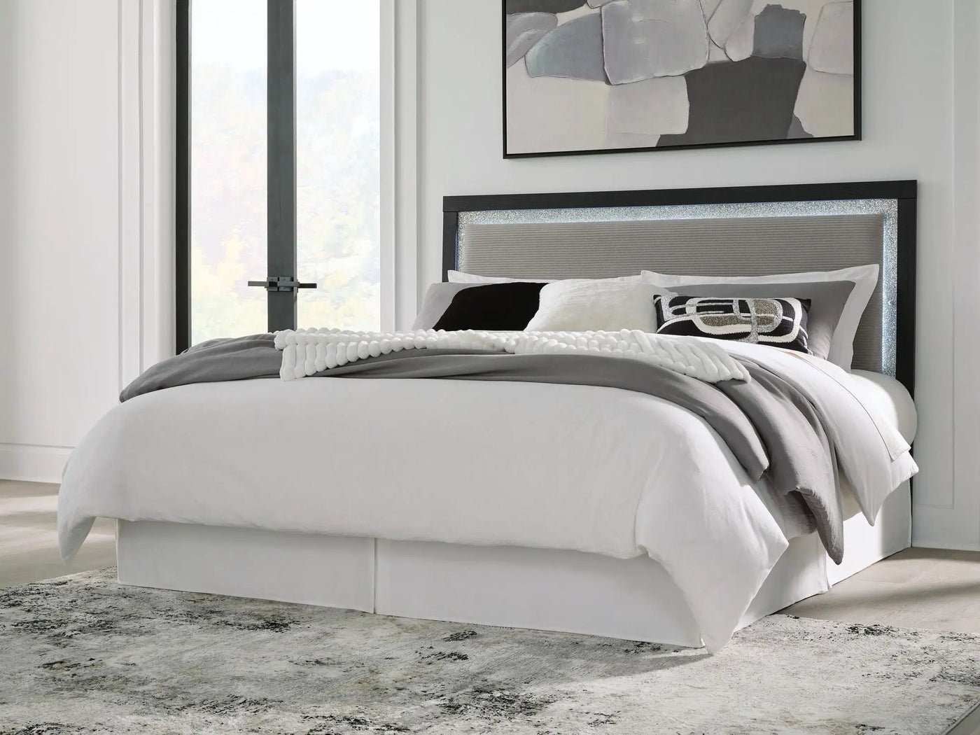 Maeling - Upholstered Panel Headboard by Unique Piece Furniture