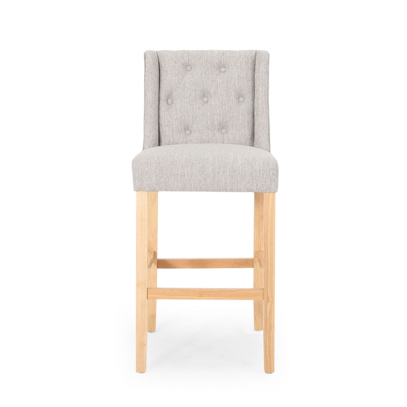 Vienna Contemporary Fabric Tufted & Wingback Counter Stools (Set of 2) by HouseOfZazla