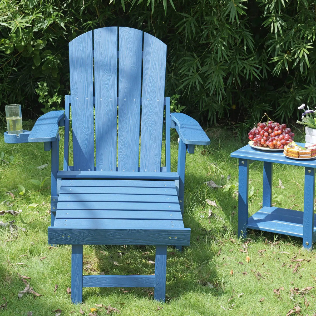 Outdoor Adjustable Lounge Chair with Cup Holder by HouseOfZazla