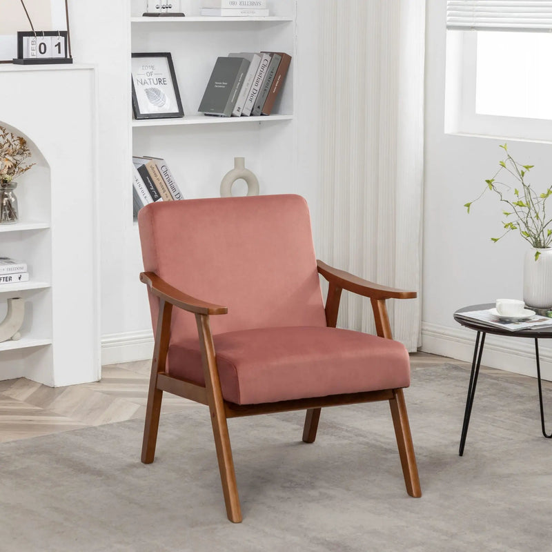 Accent Chair, Classic Mid Century Modern For Extra Seating by HouseOfZazla