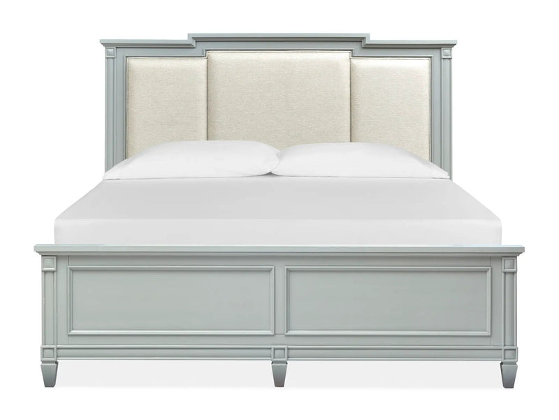 Glenbrook - Complete Panel Bed With Upholstered Headboard by Unique Piece Furniture