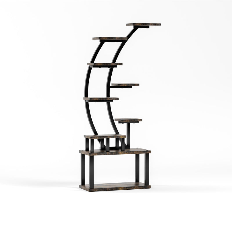 9 Tiered Indoor Plant Stand With 5 Adjustable Grow Lights by HouseOfZazla