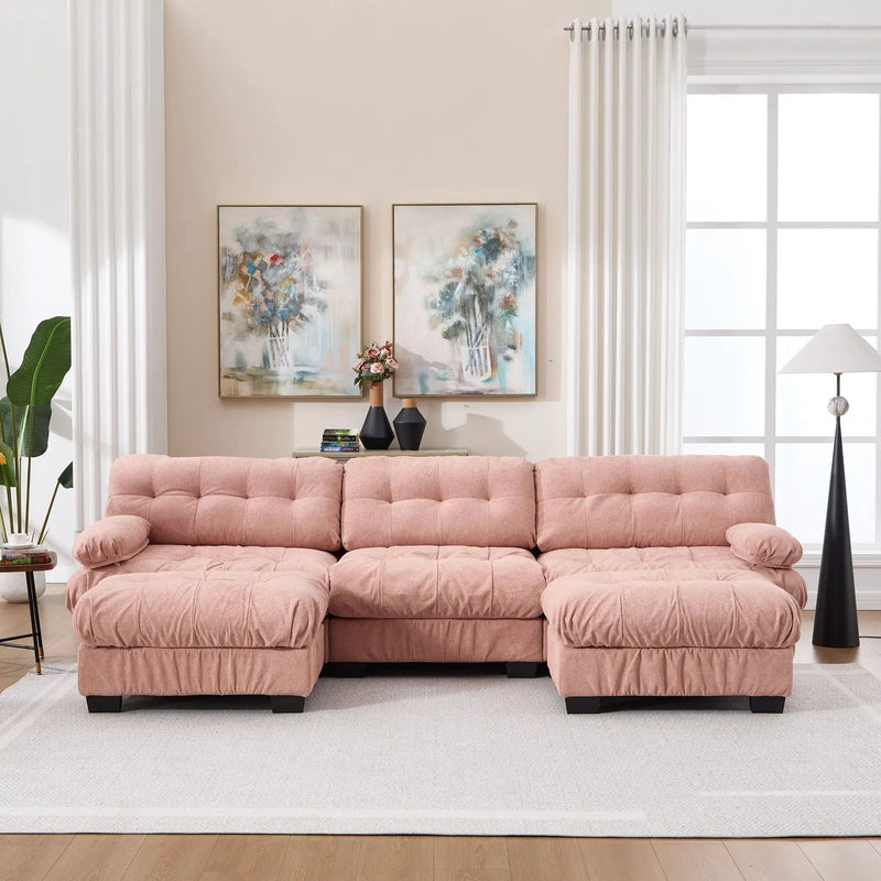 U Shaped Couch Modular Sectional Sofa by HouseOfZazla