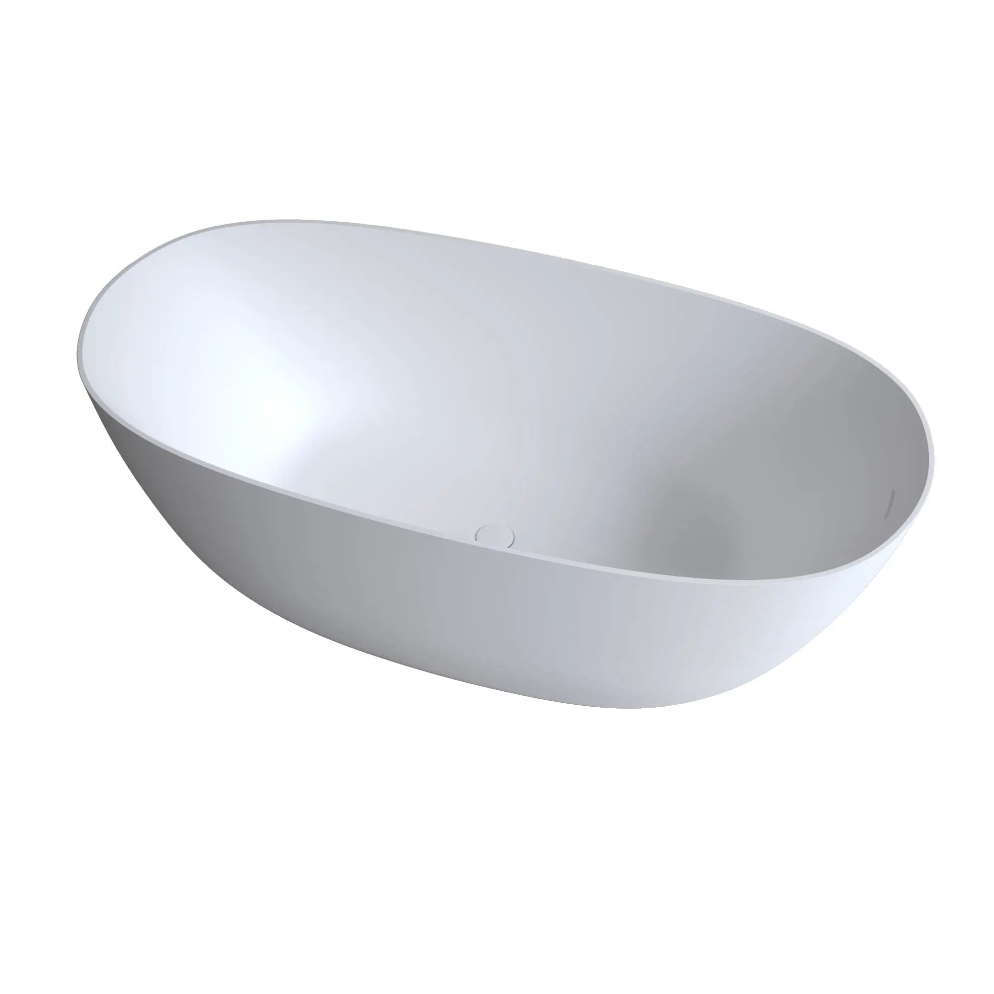 69" Freestanding Bathtub Resin Stone Soaking Tub by HouseOfZazla