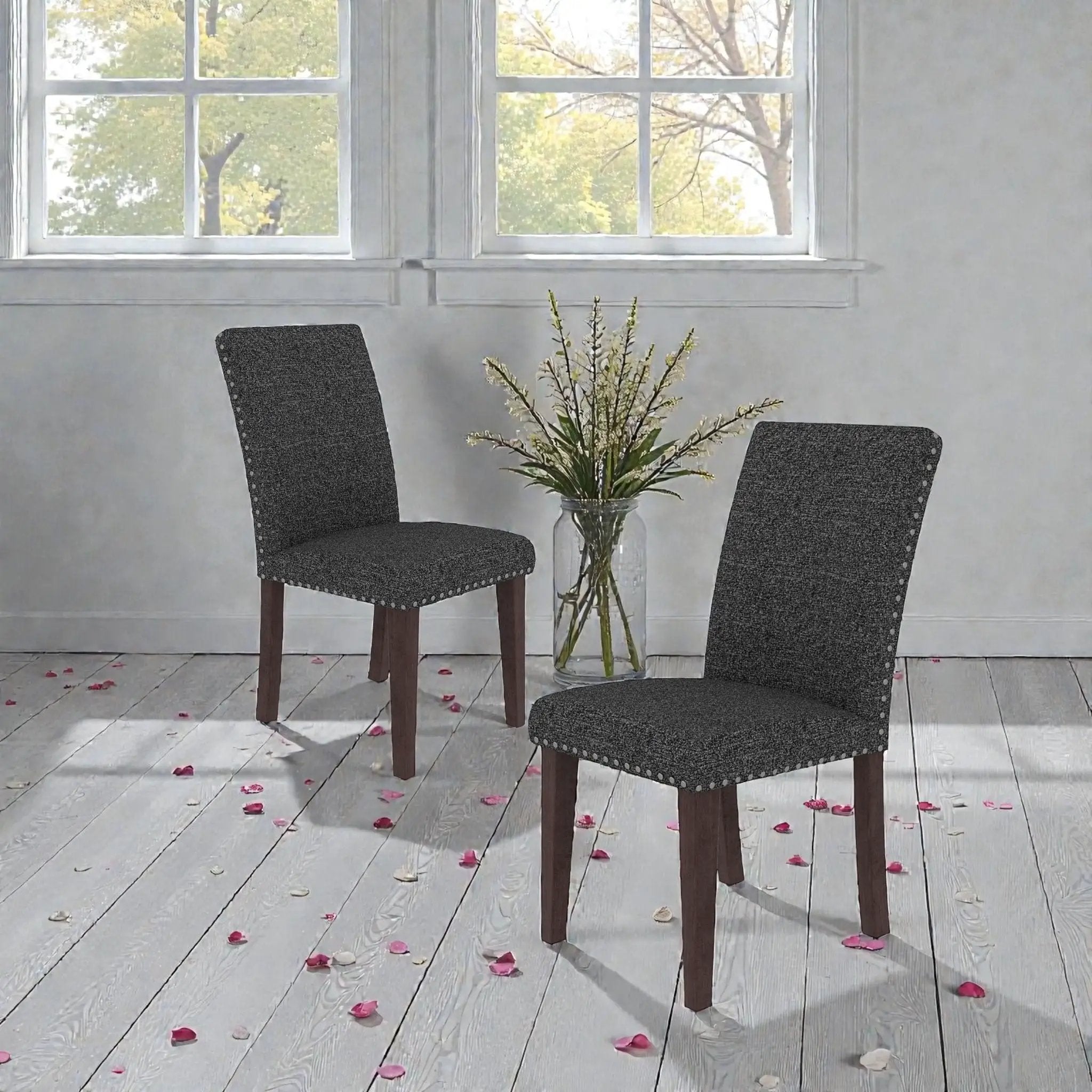 Upholstered Dining Chair With High Back Design (Set of 2) by Unique Piece Furniture