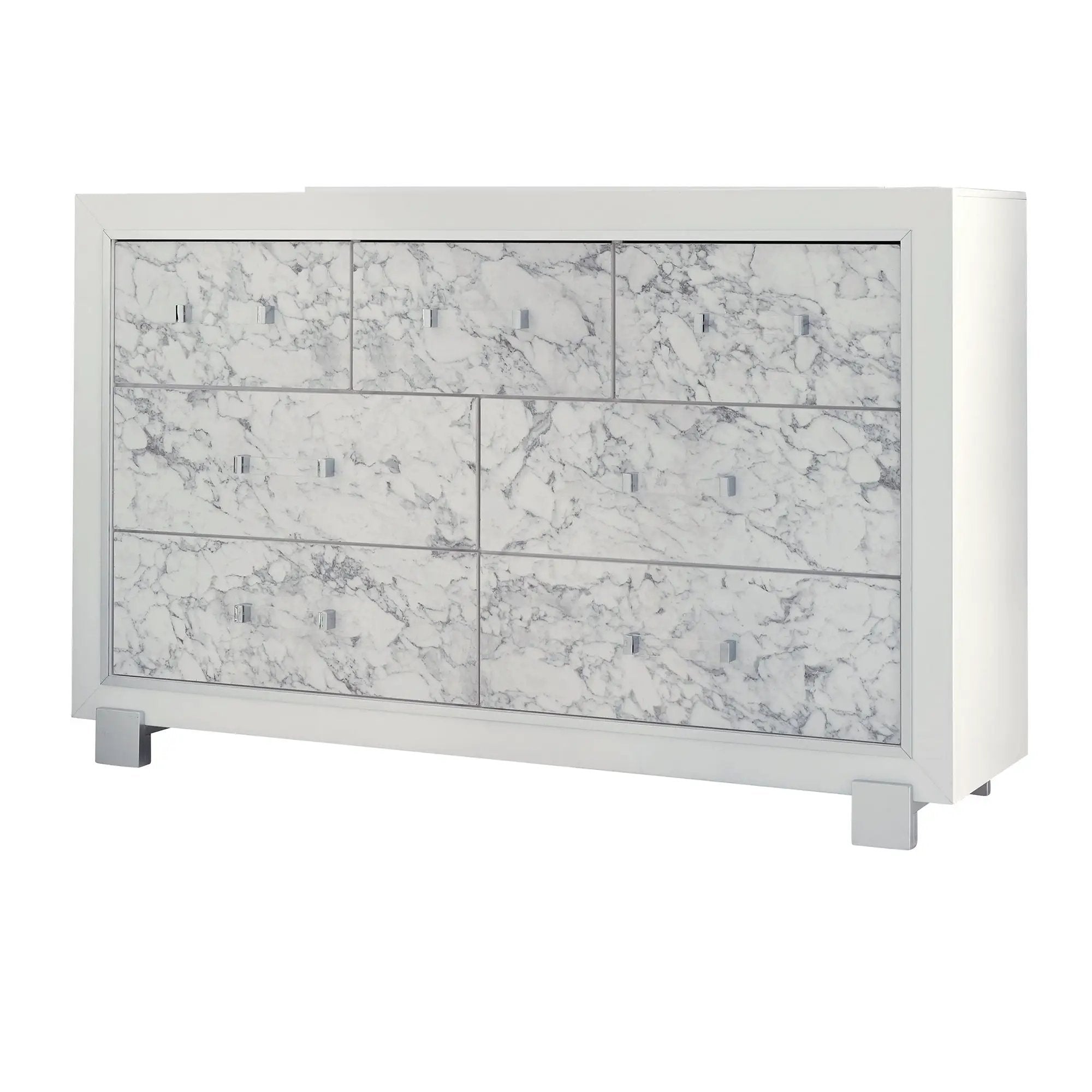 Skye - Marble Dresser - White by Unique Piece Furniture