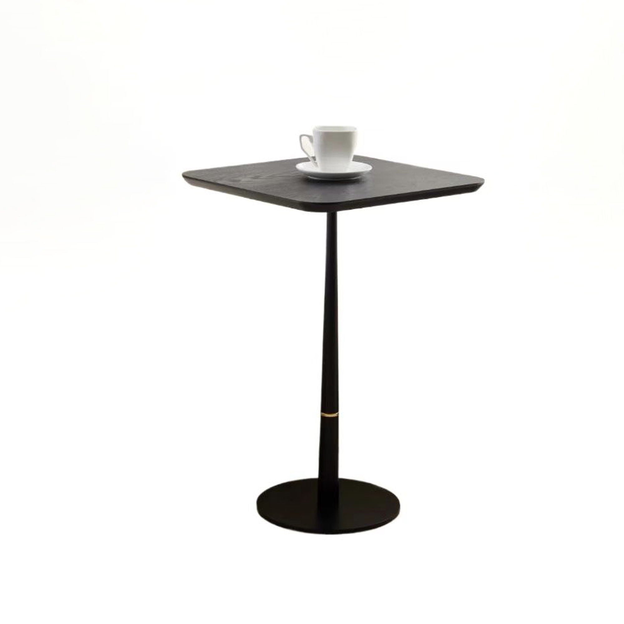Modern Square Coffee Table And Computer Desk - Black / Gold by HouseOfZazla